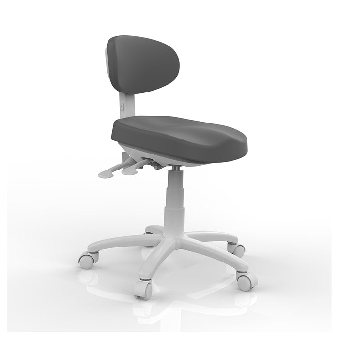 Med-Resource 945 Deluxe Medical Stool with Backrest