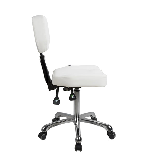 Doctor's office stool - SPD / A - Euroclinic MediCare Solutions -  height-adjustable / with backrest / on casters